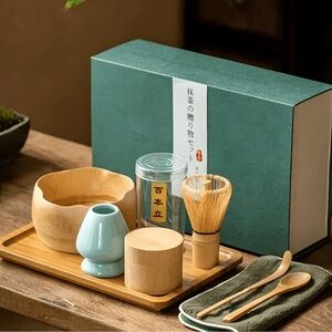 Elegant Bamboo Matcha Gift Set from Northeast Tea House